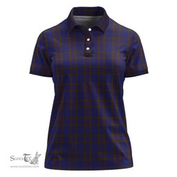 Scottish Elliot Clan Tartan Polo Shirt For Women, Women's Scottish Polo Shirt Scottish Plaid Tartan Plaid - ScotsTee - scotstee.com