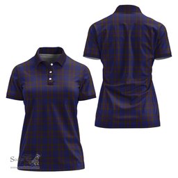 Scottish Elliot Clan Tartan Polo Shirt For Women, Women's Scottish Polo Shirt Scottish Plaid Tartan Plaid - ScotsTee - scotstee.com