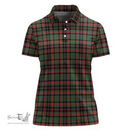 Scottish Cumming Hunting Ancient Clan Tartan Polo Shirt For Women, Women's Scottish Polo Shirt Scottish Plaid Tartan Plaid - ScotsTee - scotstee.com