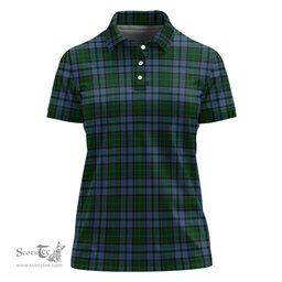Scottish Forsyth Clan Tartan Polo Shirt For Women, Women's Scottish Polo Shirt Scottish Plaid Tartan Plaid - ScotsTee - scotstee.com