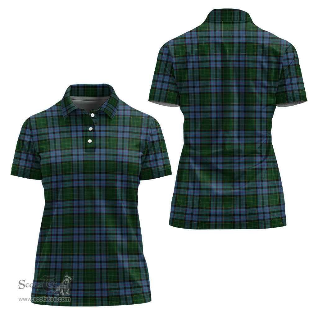 Scottish Forsyth Clan Tartan Polo Shirt For Women, Women's Scottish Polo Shirt Scottish Plaid Tartan Plaid - ScotsTee - scotstee.com