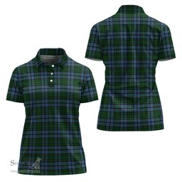 Scottish Forsyth Clan Tartan Polo Shirt For Women, Women's Scottish Polo Shirt Scottish Plaid Tartan Plaid - ScotsTee - scotstee.com