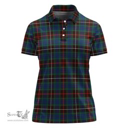 Scottish Fraser Hunting Ancient Clan Tartan Polo Shirt For Women, Women's Scottish Polo Shirt Scottish Plaid Tartan Plaid - ScotsTee - scotstee.com