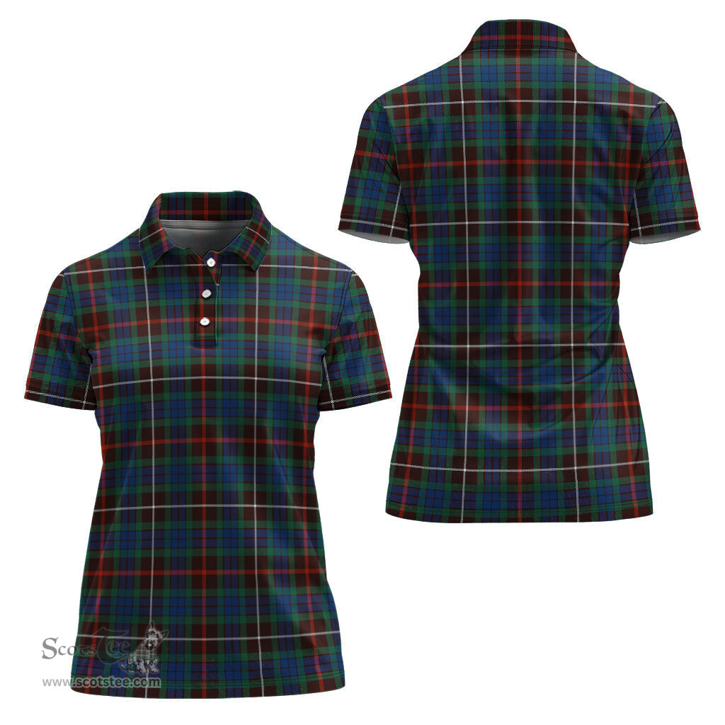 Scottish Fraser Hunting Ancient Clan Tartan Polo Shirt For Women, Women's Scottish Polo Shirt Scottish Plaid Tartan Plaid - ScotsTee - scotstee.com