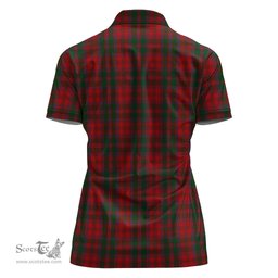 Scottish Dundas Red Clan Tartan Polo Shirt For Women, Women's Scottish Polo Shirt Scottish Plaid Tartan Plaid - ScotsTee - scotstee.com
