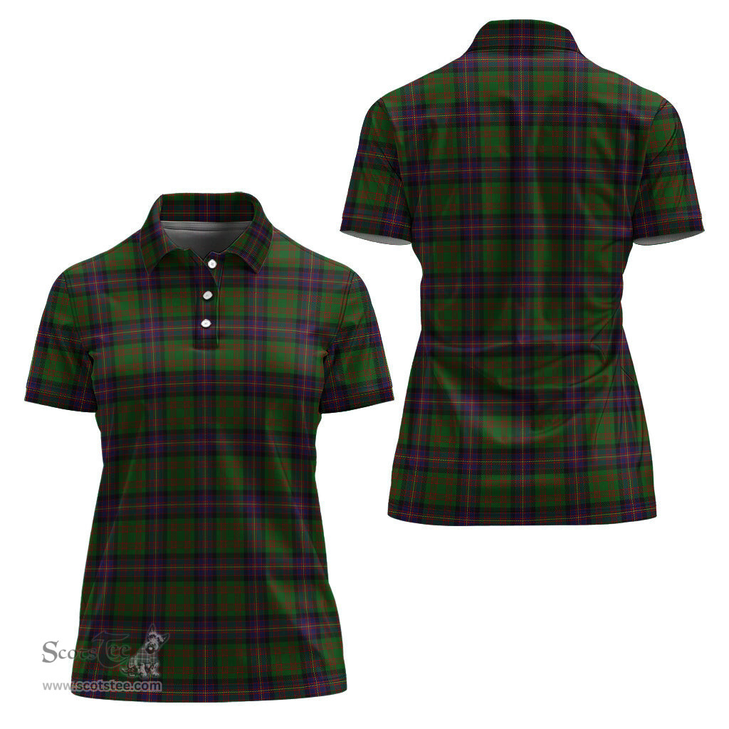 Scottish Cochrane Clan Tartan Polo Shirt For Women, Women's Scottish Polo Shirt Scottish Plaid Tartan Plaid - ScotsTee - scotstee.com