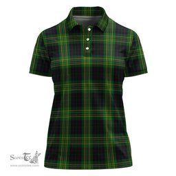 Scottish Fitzpatrick Hunting Clan Tartan Polo Shirt For Women, Women's Scottish Polo Shirt Scottish Plaid Tartan Plaid - ScotsTee - scotstee.com