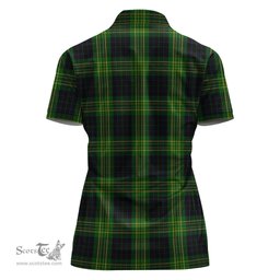 Scottish Fitzpatrick Hunting Clan Tartan Polo Shirt For Women, Women's Scottish Polo Shirt Scottish Plaid Tartan Plaid - ScotsTee - scotstee.com