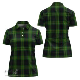 Scottish Fitzpatrick Hunting Clan Tartan Polo Shirt For Women, Women's Scottish Polo Shirt Scottish Plaid Tartan Plaid - ScotsTee - scotstee.com