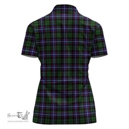 Scottish Galbraith Modern Clan Tartan Polo Shirt For Women, Women's Scottish Polo Shirt Scottish Plaid Tartan Plaid - ScotsTee - scotstee.com
