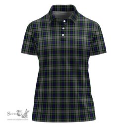 Scottish Davidson of Tulloch Dress Clan Tartan Polo Shirt For Women, Women's Scottish Polo Shirt Scottish Plaid Tartan Plaid - ScotsTee - scotstee.com