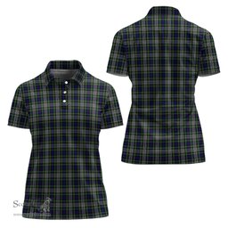 Scottish Davidson of Tulloch Dress Clan Tartan Polo Shirt For Women, Women's Scottish Polo Shirt Scottish Plaid Tartan Plaid - ScotsTee - scotstee.com