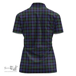 Scottish Fletcher Modern Clan Tartan Polo Shirt For Women, Women's Scottish Polo Shirt Scottish Plaid Tartan Plaid - ScotsTee - scotstee.com