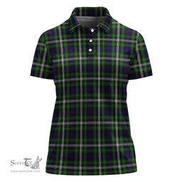 Scottish Farquharson Dress Clan Tartan Polo Shirt For Women, Women's Scottish Polo Shirt Scottish Plaid Tartan Plaid - ScotsTee - scotstee.com