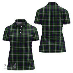 Scottish Farquharson Dress Clan Tartan Polo Shirt For Women, Women's Scottish Polo Shirt Scottish Plaid Tartan Plaid - ScotsTee - scotstee.com