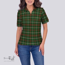 Scottish Copeland Clan Tartan Polo Shirt For Women, Women's Scottish Polo Shirt Scottish Plaid Tartan Plaid - ScotsTee - scotstee.com