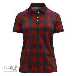 Scottish Fraser Clan Tartan Polo Shirt For Women, Women's Scottish Polo Shirt Scottish Plaid Tartan Plaid - ScotsTee - scotstee.com