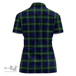 Scottish Forbes Modern Clan Tartan Polo Shirt For Women, Women's Scottish Polo Shirt Scottish Plaid Tartan Plaid - ScotsTee - scotstee.com