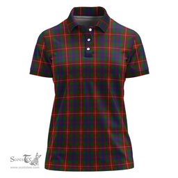 Scottish Fraser of Lovat Clan Tartan Polo Shirt For Women, Women's Scottish Polo Shirt Scottish Plaid Tartan Plaid - ScotsTee - scotstee.com