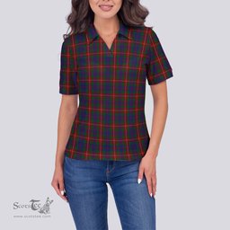 Scottish Fraser of Lovat Clan Tartan Polo Shirt For Women, Women's Scottish Polo Shirt Scottish Plaid Tartan Plaid - ScotsTee - scotstee.com
