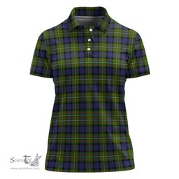 Scottish Ferguson Modern Clan Tartan Polo Shirt For Women, Women's Scottish Polo Shirt Scottish Plaid Tartan Plaid - ScotsTee - scotstee.com