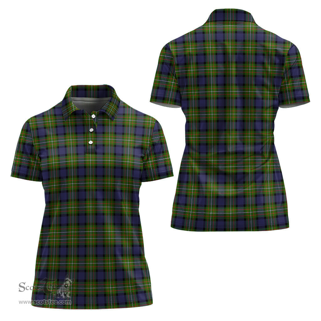 Scottish Ferguson Modern Clan Tartan Polo Shirt For Women, Women's Scottish Polo Shirt Scottish Plaid Tartan Plaid - ScotsTee - scotstee.com