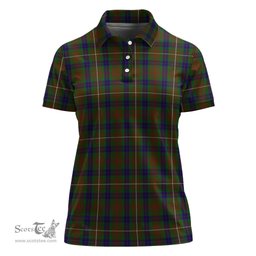 Scottish Fraser Hunting Clan Tartan Polo Shirt For Women, Women's Scottish Polo Shirt Scottish Plaid Tartan Plaid - ScotsTee - scotstee.com
