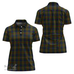 Scottish Fraser Hunting Clan Tartan Polo Shirt For Women, Women's Scottish Polo Shirt Scottish Plaid Tartan Plaid - ScotsTee - scotstee.com