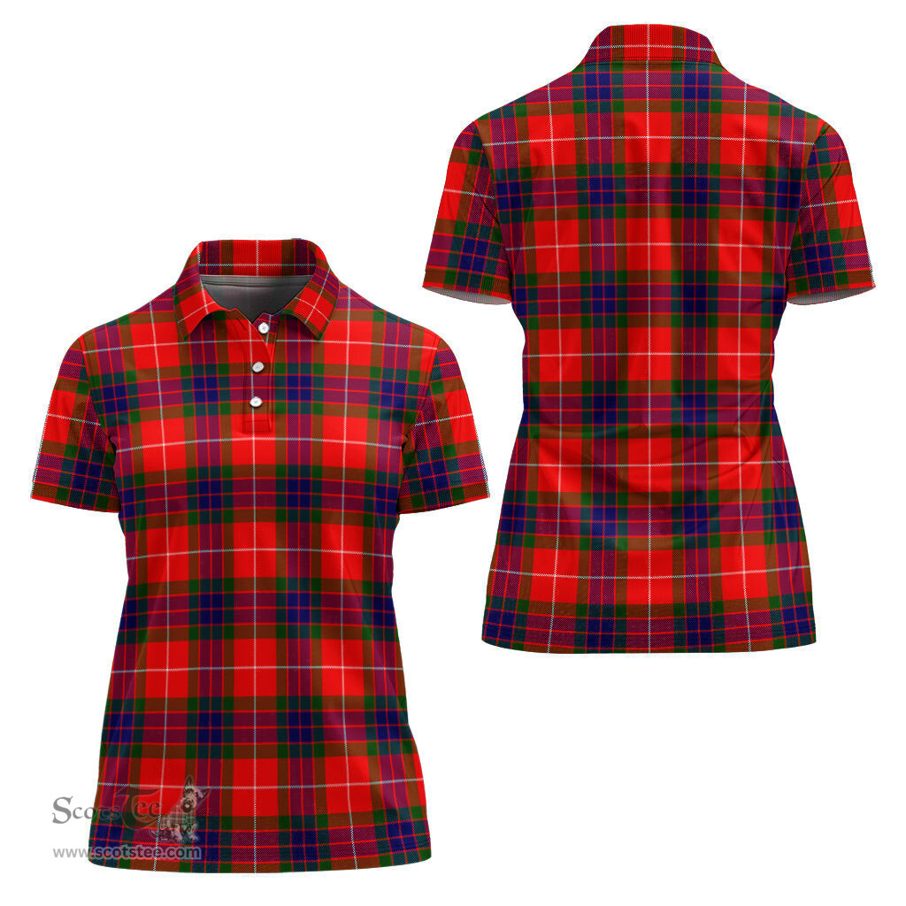 Scottish Fraser Modern Clan Tartan Polo Shirt For Women, Women's Scottish Polo Shirt Scottish Plaid Tartan Plaid - ScotsTee - scotstee.com