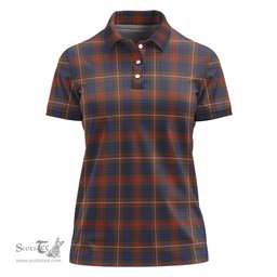 Scottish Fraser Hunting Modern Clan Tartan Polo Shirt For Women, Women's Scottish Polo Shirt Scottish Plaid Tartan Plaid - ScotsTee - scotstee.com