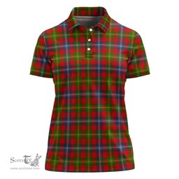 Scottish Forrester Clan Tartan Polo Shirt For Women, Women's Scottish Polo Shirt Scottish Plaid Tartan Plaid - ScotsTee - scotstee.com
