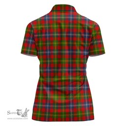 Scottish Forrester Clan Tartan Polo Shirt For Women, Women's Scottish Polo Shirt Scottish Plaid Tartan Plaid - ScotsTee - scotstee.com