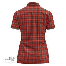 Scottish Fraser Weathered Clan Tartan Polo Shirt For Women, Women's Scottish Polo Shirt Scottish Plaid Tartan Plaid - ScotsTee - scotstee.com