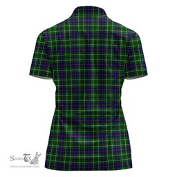 Scottish Duncan Modern Clan Tartan Polo Shirt For Women, Women's Scottish Polo Shirt Scottish Plaid Tartan Plaid - ScotsTee - scotstee.com
