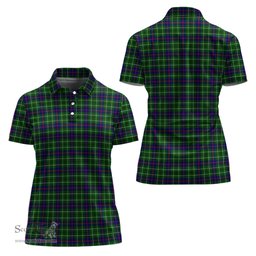 Scottish Duncan Modern Clan Tartan Polo Shirt For Women, Women's Scottish Polo Shirt Scottish Plaid Tartan Plaid - ScotsTee - scotstee.com