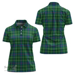 Scottish Duncan Ancient Clan Tartan Polo Shirt For Women, Women's Scottish Polo Shirt Scottish Plaid Tartan Plaid - ScotsTee - scotstee.com