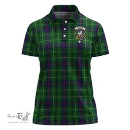 Scottish Duncan Clan Tartan Polo Shirt with Family Crest For Women, Women's Scottish Polo Shirt Scottish Plaid Tartan Plaid - ScotsTee - scotstee.com