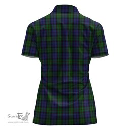 Scottish Dundas Clan Tartan Polo Shirt For Women, Women's Scottish Polo Shirt Scottish Plaid Tartan Plaid - ScotsTee - scotstee.com