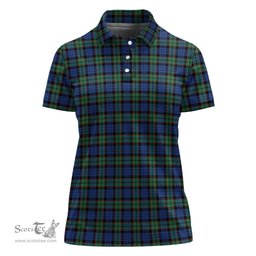 Scottish Fletcher Ancient Clan Tartan Polo Shirt For Women, Women's Scottish Polo Shirt Scottish Plaid Tartan Plaid - ScotsTee - scotstee.com