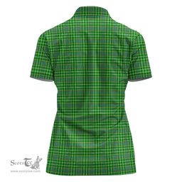 Scottish Currie Clan Tartan Polo Shirt For Women, Women's Scottish Polo Shirt Scottish Plaid Tartan Plaid - ScotsTee - scotstee.com