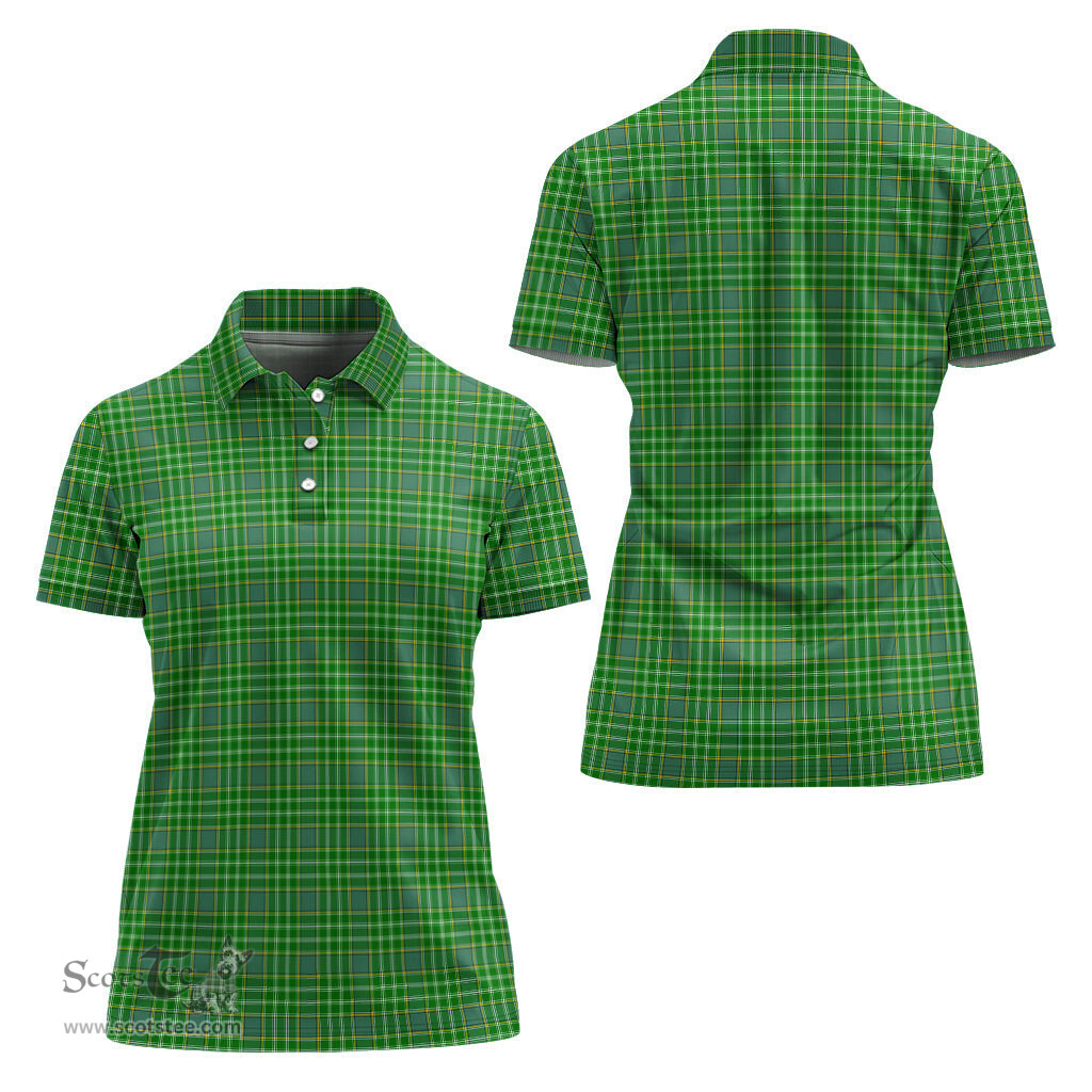 Scottish Currie Clan Tartan Polo Shirt For Women, Women's Scottish Polo Shirt Scottish Plaid Tartan Plaid - ScotsTee - scotstee.com
