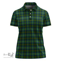 Scottish Cranstoun Clan Tartan Polo Shirt For Women, Women's Scottish Polo Shirt Scottish Plaid Tartan Plaid - ScotsTee - scotstee.com