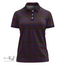 Scottish Cumming Clan Tartan Polo Shirt For Women, Women's Scottish Polo Shirt Scottish Plaid Tartan Plaid - ScotsTee - scotstee.com
