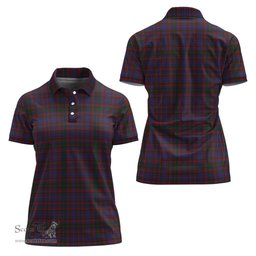Scottish Cumming Clan Tartan Polo Shirt For Women, Women's Scottish Polo Shirt Scottish Plaid Tartan Plaid - ScotsTee - scotstee.com