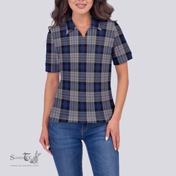 Scottish Ferguson Dress Clan Tartan Polo Shirt For Women, Women's Scottish Polo Shirt Scottish Plaid Tartan Plaid - ScotsTee - scotstee.com
