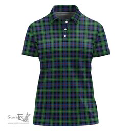 Scottish Farquharson Ancient Clan Tartan Polo Shirt For Women, Women's Scottish Polo Shirt Scottish Plaid Tartan Plaid - ScotsTee - scotstee.com