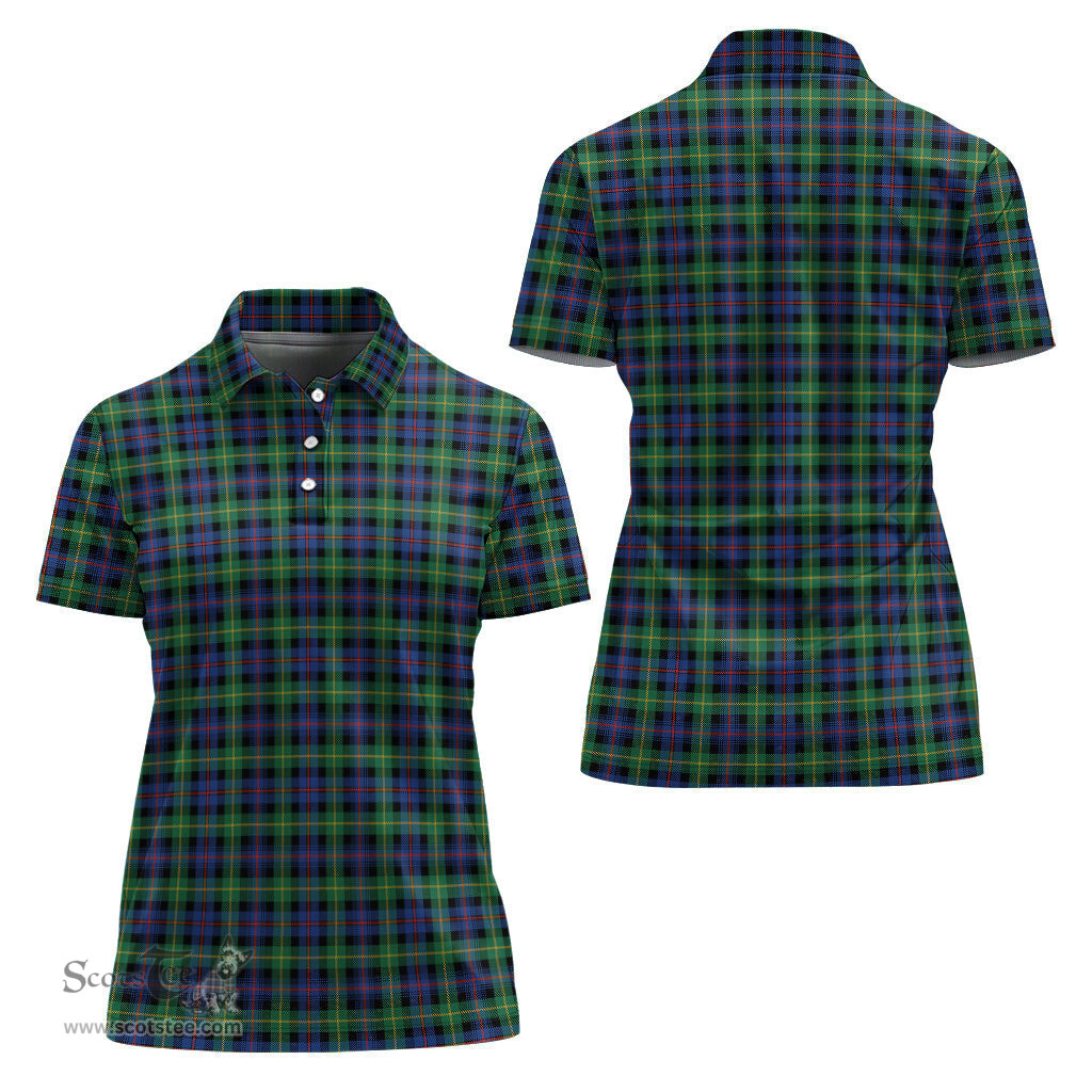 Scottish Farquharson Ancient Clan Tartan Polo Shirt For Women, Women's Scottish Polo Shirt Scottish Plaid Tartan Plaid - ScotsTee - scotstee.com
