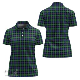 Scottish Farquharson Ancient Clan Tartan Polo Shirt For Women, Women's Scottish Polo Shirt Scottish Plaid Tartan Plaid - ScotsTee - scotstee.com
