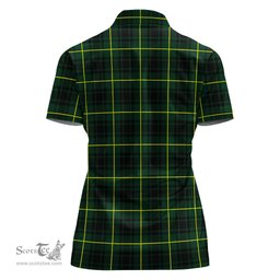 Scottish MacArthur Modern Clan Tartan Polo Shirt For Women, Women's Scottish Polo Shirt Scottish Plaid Tartan Plaid - ScotsTee - scotstee.com