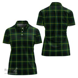 Scottish MacArthur Modern Clan Tartan Polo Shirt For Women, Women's Scottish Polo Shirt Scottish Plaid Tartan Plaid - ScotsTee - scotstee.com